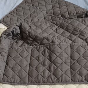Quilted Gray Armchair Covers